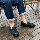 Mens Cozy Memory Foam Moccasin Slippers Non-skid Slip On Lined Home House Shoes