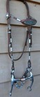 Vintage Silver Ferruled Poco Macpherson Horse Bridle New Stainless Steel Bit
