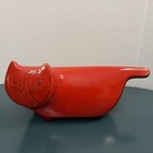 Vintage Mcm Signed Baldelli Italy 806 Red Mcm Ceramic Cat Coin Bank