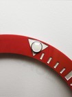 Platinum Filled Red Ceramic Bezel Insert For Submariner Mens Watch 38mmx30 7mm