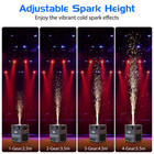 1200w Cold Spark Machine Party Stage Sparkle Dj Party Show With Flight Case