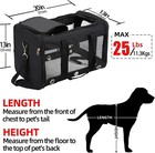 Large Size Soft-sided Mesh Travel Pet Carrier For Cat Dog Black Up To 22 Pounds