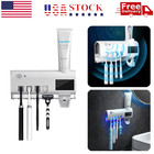 Uv Light Sterilizer Toothbrush Holder Cleaner And Automatic Toothpaste Dispenser