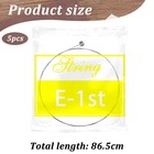 5 Pack High E String Acoustic Guitar  Guitar Strings Bright Silver 