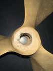Vintage Brass 3 Blade Propeller 15  Collectible Nautical Display