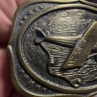Vintage Airplane Lindbergh 1927 Belt Buckle Neat Rare Old Antique Collectible