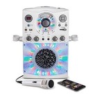  Sml385uw Bluetooth Karaoke System With Led Disco Lights  Cd g  Usb  White Usb
