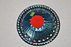 Rare Vintage Hand Signed Enameled Copper Dish From Laurana Italy  Rame D arte 7 
