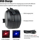 Bike Bell Alarm Horn With Remote  Usb Rechargeable  One Size  Black