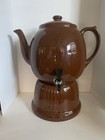 Vintage Hall Pottery Counter Tea Dispenser W  Base-large-brown