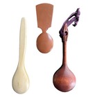 Norwegian Rosemaling Spoon Painted Scandinavian Folk Art Wood Lot Vtg