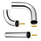 12pc Universal 2 5  Intercooler Pipe Piping Kit  t-bolt Clamps  silicone Coupler