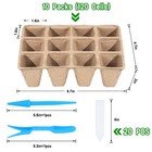 Loongesho 10 Packs Seedling Starter Trays  120 120 Cells  10 Packs  Khaki