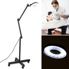 5x Magnifier Lamp Glass Adjustable Floor Stand Magnifying Stand Beauty Led Lamp