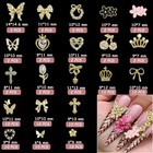 Gold Nail Charms 106 Pcs 3d Rhinestone Gems For Medium 
