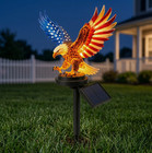 Eagle Figurine Garden Solar Stake Light Solar Eagle Lights Outdoor Decorative   