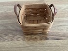 1993 Longaberger Sweet Basil Herb Booking Small Woven Basket Protector