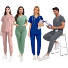New Lightweight Anti-wrinkle Surgical Uniform Nurse Scrub Set For Women   Men