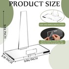 Acrylic Plate Stand For Display Acrylic Easel Clear Picture Stand With Square   
