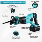 Duratech Cordless Reciprocating Saw 20v 3000spm 7 8  Stroke Length 4 0ah Battery