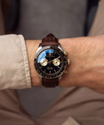 Timex Mens  Waterbury Heritage Chronograph 39mm Watch Brown black Tw2y24100