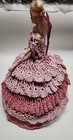 Vintage Hand Crocheted Barbie Doll Pink