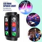 180w 8 Led Spider Moving Head Beam Stage Lighting Rgbw Dmx Disco Party Dj Lights