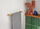 Moen Align Brushed Gold 24-inch Modern Single -towel Bar  Yb0424bg