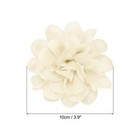 10pcs 3 9  Chiffon Flowers Fabric Flower Sewing Fabric Appliques Beige