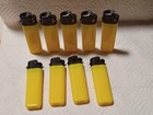 9 Ct Full Size Yellow Disposable Adjustable Flame Lighters