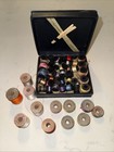 Belding Heminway Vintage Sewing Silk Thread Collection Spools W case  Corticelli
