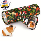 Kemorela 3-way Foldable Guinea Pig Tunnel - Washable Hideout For Rabbits Hamster
