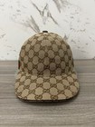 Gucci Hat Canvas Beige Baseball Cap Size S 57 Cm