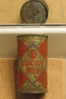 1930s Red Lucky Ale  O i Irtp Flat Top Beer Can  San Francisco  California