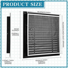 2 Pcs 26  X 26  Gable Vent Aluminum Alloy Wall Vents Shed Attic Vent With Screen