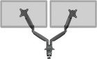 Dual Monitor Adjustable Gas Spring Desk Mount - Supports Monitors 15 To 34 Inche