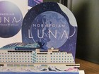  norwegian Luna  Ncl Cruise Line 3-d Seascapes Ship Photo Frame Display Set Nib