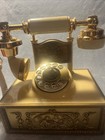 Deco-tel Rotary Dial Corded Vintage Ornate Gold Collectible Telephone