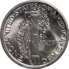 1935 10c Mercury Dime Silver Pcgs Ms 64 Fb