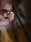 Seiko Vintage Ring Watch 11-0290 Asgp Manual Hand-wound Adjustable Band Gold