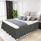 Easy-going Bed Skirt For Twin Or Full Size Bed  22 Inch Tailored Drop  Fitted   