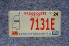2005 Mississippi State License Plate - Law Enforcement