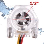 2 13    G1 2  Water Flow Hall Sensor Switch Flow Meter Flowmeter Counter 1-30l min