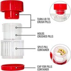 Pill Crusher And Grinder Crushes Vitamins And Tablets Holds Up To