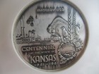 1961 Antiqued Kansas Centennial Silver Medal Sc  1  Graded Ngc Ms65