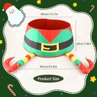 Elf Christmas Tree Collar With Legs  24  Christmas Tree Base Cover 