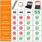 55 Pcs Nut And Bolt Thread Checker 25 Metric   30 Standard Bolts And  Nut Identi