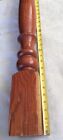 Antique Decorative Hardwood Oak Turned Newel Post 54  X 3 1 4old Vtg