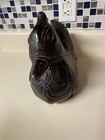 Antique Ornate Asian Sculpture Hand Carved Burmese Mandarin Duck