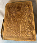 Antique Webster American Dictionary Of The English Language leather Book